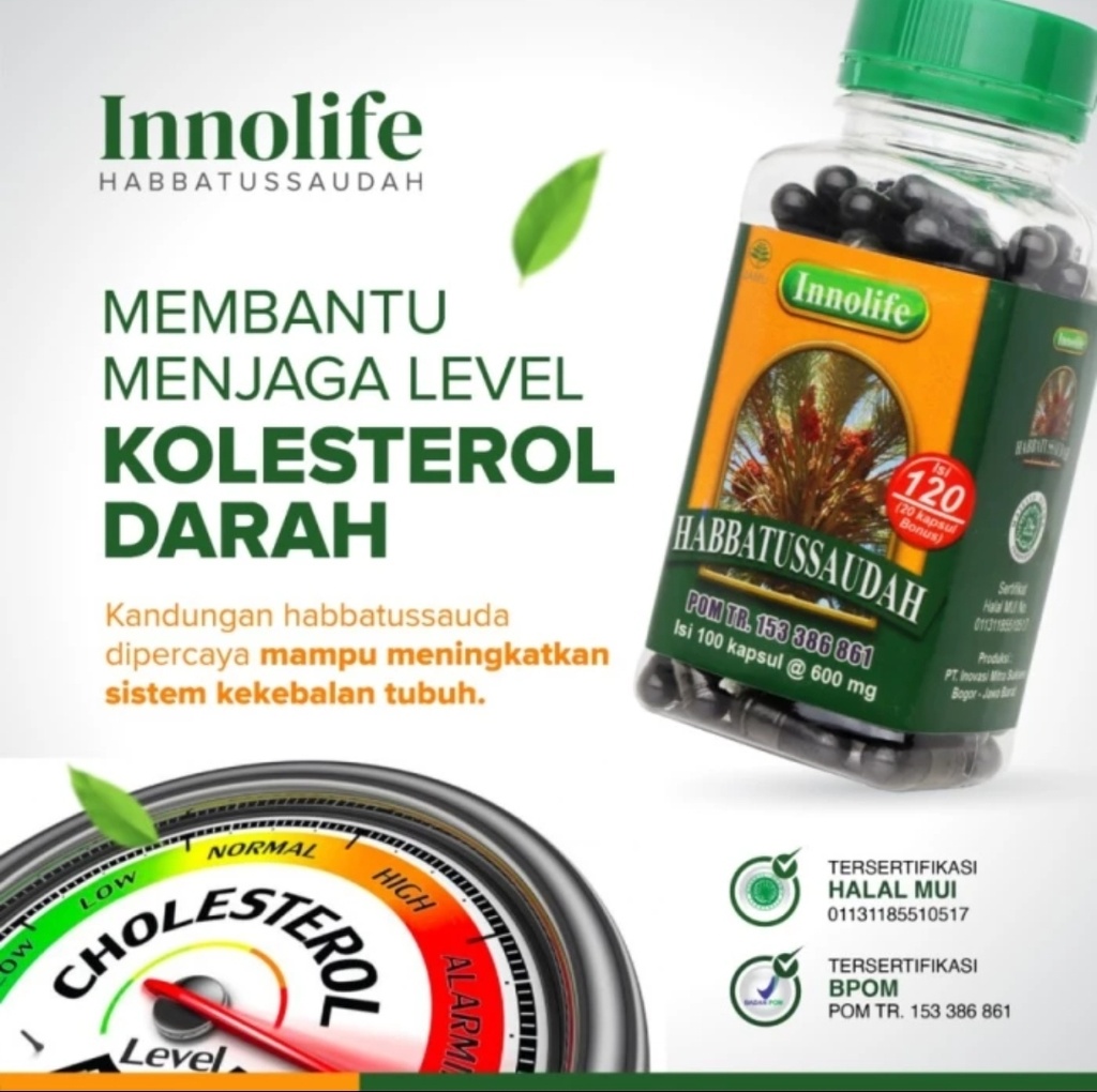 INNOLIFE - Habbatussauda Serbuk Jinten Hitam Habatussauda 210 Kapsul