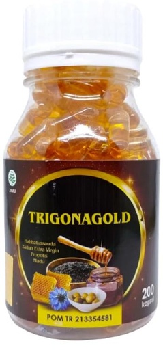 TRIGONA GOLD - Habbatussauda Extra Propolis Plus Zaitun Madu Isi 200 Kapsul